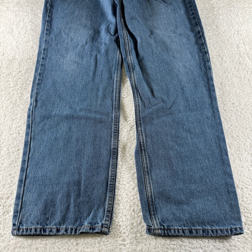 Levis 550 Relaxed Fit Straight Mens Tag 36x34 Western Medium Blue Denim - Picture 4 of 10